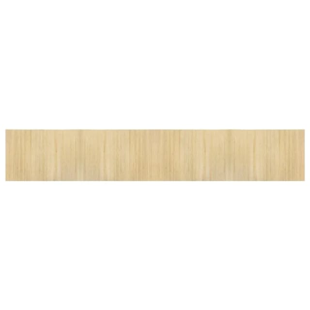 vidaXL Teppich Rechteckig Hell Natur 70x400 cm Bambus 376759