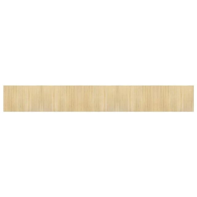 vidaXL Teppich Rechteckig Hell Natur 70x500 cm Bambus 376765