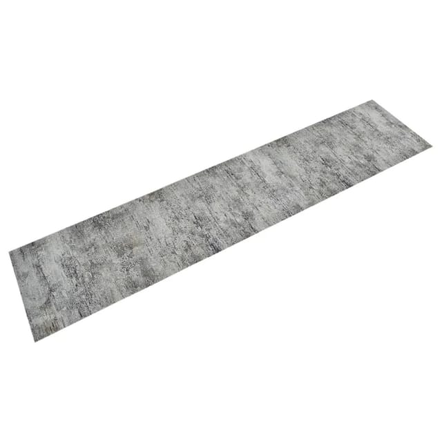 vidaXL Küchenteppich Waschbar Beton 60x300 cm Samt 136572