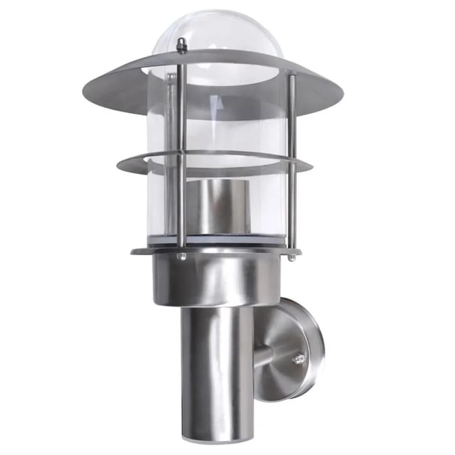 vidaXL Patio LED Wandleuchte Lampe Edelstahl Außenlampe 40703