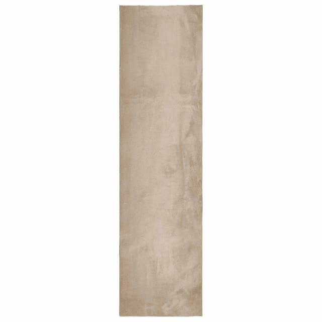 vidaXL Bereichsteppiche Rechtwinklig HUARTE Sand 750 x 80 cm Polyester 42022499