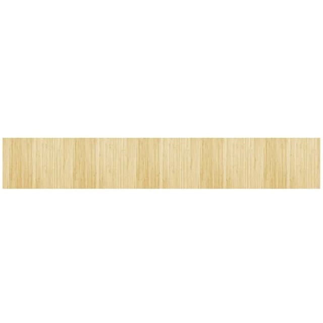 vidaXL Teppich Rechteckig Hell Natur 80x500 cm Bambus 376795