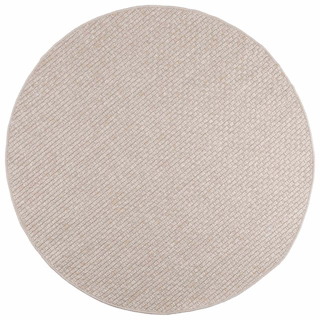 vidaXL Bereichsteppiche Rund FARO Creme Ø 120 CM Polyester 42022567