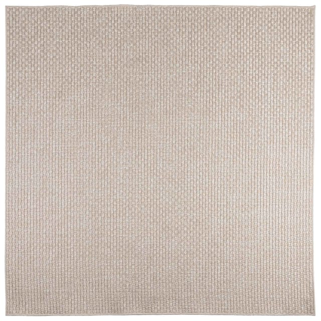 vidaXL Bereichsteppiche Quadratisch FARO Creme 240 x 240 cm Polyester 42022566
