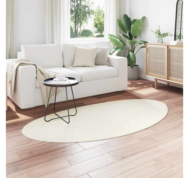 vidaXL Bereichsteppiche HUARTE Creme 80 x 150 cm Polyester 4103670