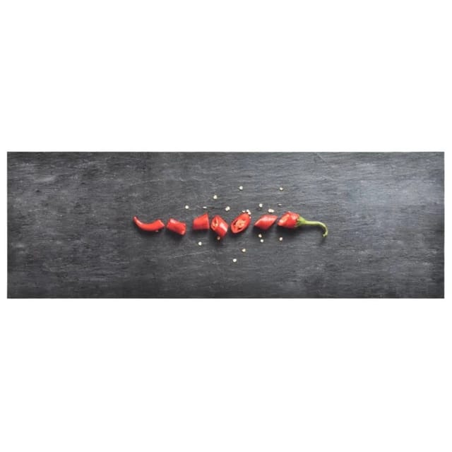 vidaXL Küchenteppich Waschbar Peperoni 60x300 cm 315966