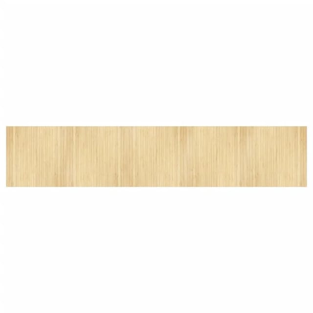 vidaXL Teppich Rechteckig Hell Natur 100x500 cm Bambus 376825