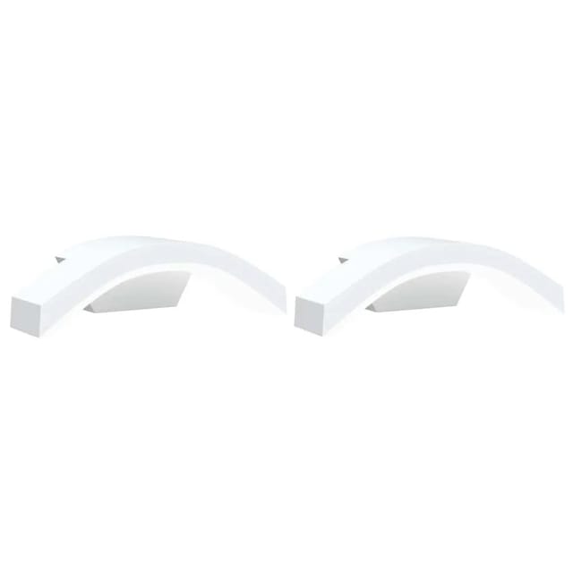 vidaXL LED-Außenwandleuchten 2 Stk Weiß Aluminiumdruckguss 4006281