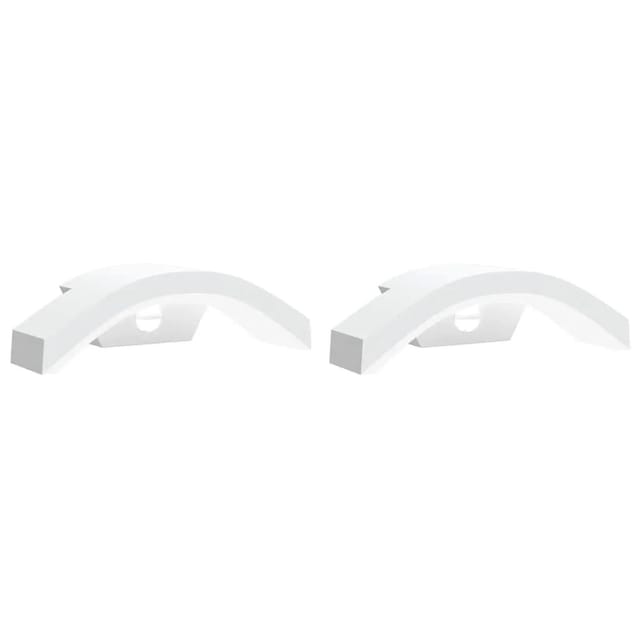 vidaXL LED-Außenwandleuchten mit Sensor 2 Stk Weiß Aludruckguss 4006283