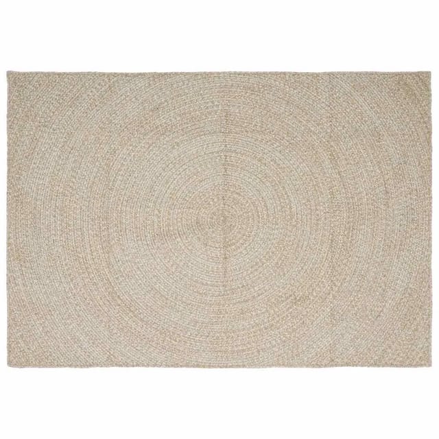 vidaXL Bereichsteppiche Natur und Weiß 240 x 340 cm Jute 42010611