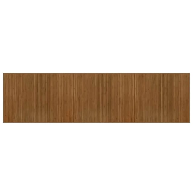 vidaXL Teppich Rechteckig Braun 80x300 cm Bambus 376914
