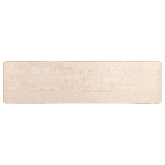 vidaXL Teppichläufer MARSA Creme 300 x 80 cm Polyester und PVC 42023056