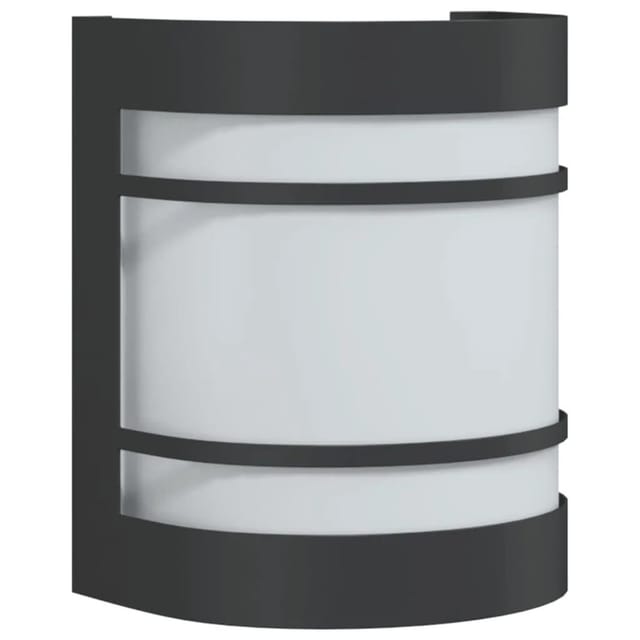 vidaXL Außenwandleuchte Schwarz Edelstahl 4006298