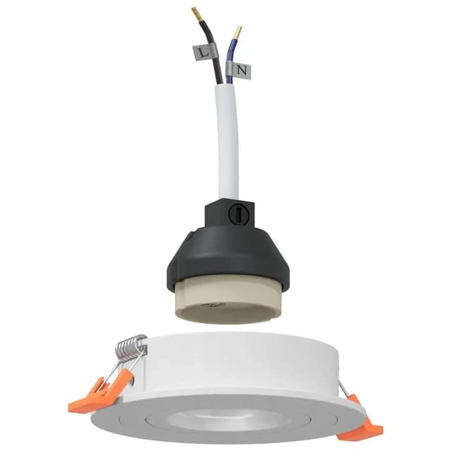 vidaXL Spotlight 6 Stk Weiß 9 x 9 x 2 cm Aluminium 4108140