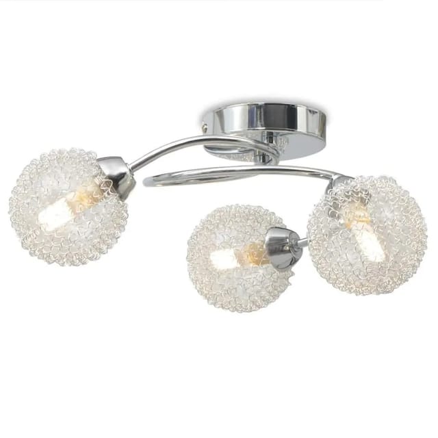 vidaXL Deckenleuchte mit 3 LED-Glühlampen G9 120 W 50487