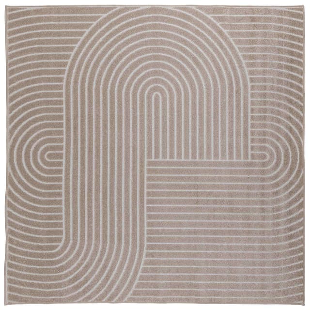 vidaXL Bereichsteppiche PALMERAS Beige 200 x 200 cm Polyester 42022591