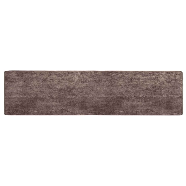 vidaXL Teppichläufer MARSA Grau 450 x 100 cm Polyester und PVC 42023204