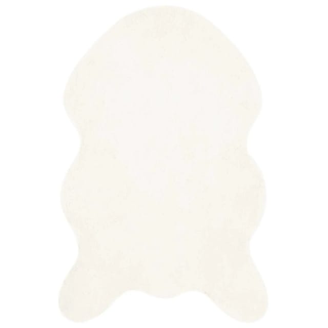 vidaXL Rutschfester Kunstfellteppich Olite Creme 50 x 80 cm Polyester 42021672