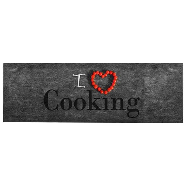 vidaXL Küchenteppich Waschbar Cooking 60x300 cm 315953