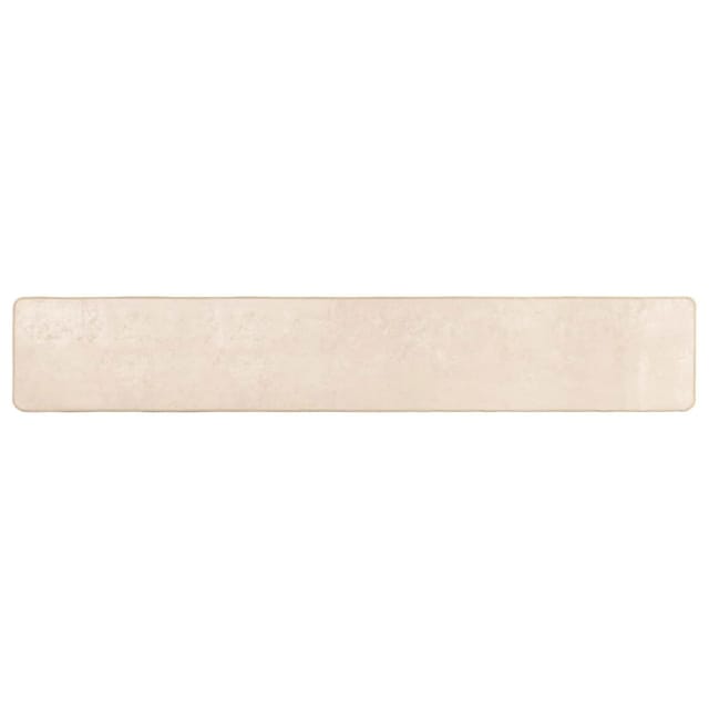 vidaXL Teppichläufer MARSA Creme 300 x 50 cm Polyester und PVC 42023048