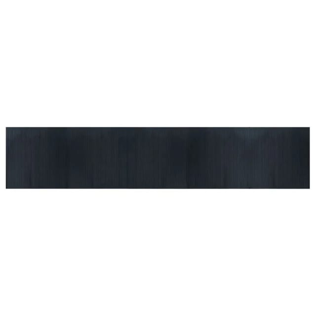 vidaXL Teppich Rechteckig Grau 100x500 cm Bambus 376826