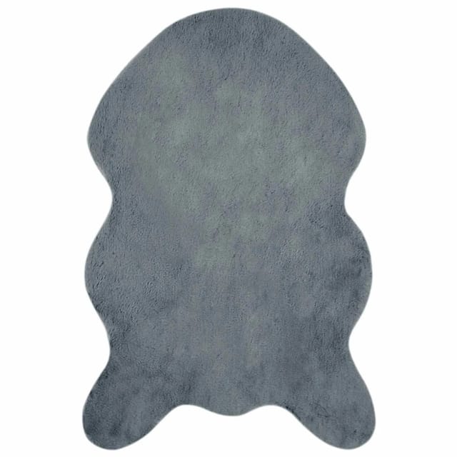 vidaXL Rutschfester Kunstfellteppich Olite Anthrazit 60 x 90 cm 42021783