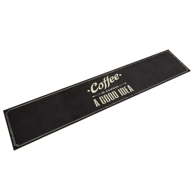 vidaXL Küchenteppich Waschbar Kaffee 60x300 cm Samt 4005598
