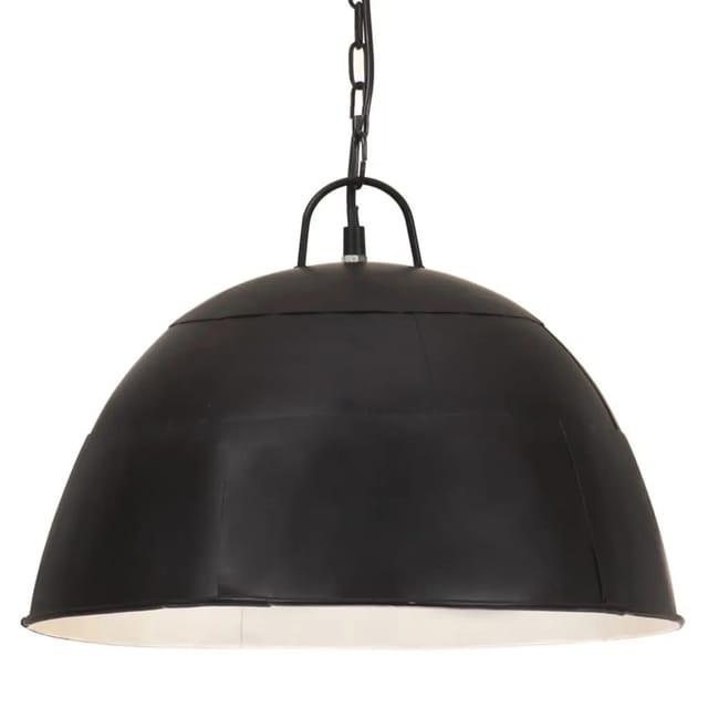 vidaXL Hängelampe Vintage Industriestil 25 W Schwarz Rund 41 cm E27 320543