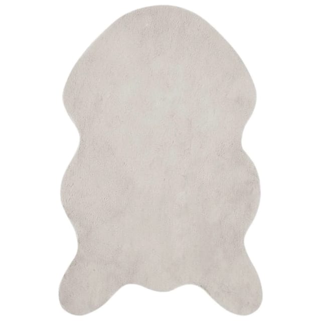 vidaXL Rutschfester Kunstfellteppich Olite Beige 50 x 80 cm Polyester 42021650