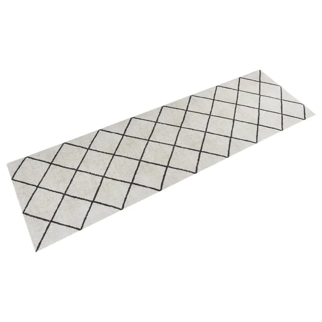 vidaXL Küchenteppich Waschbar Quadrat 60x180 cm Samt 136568