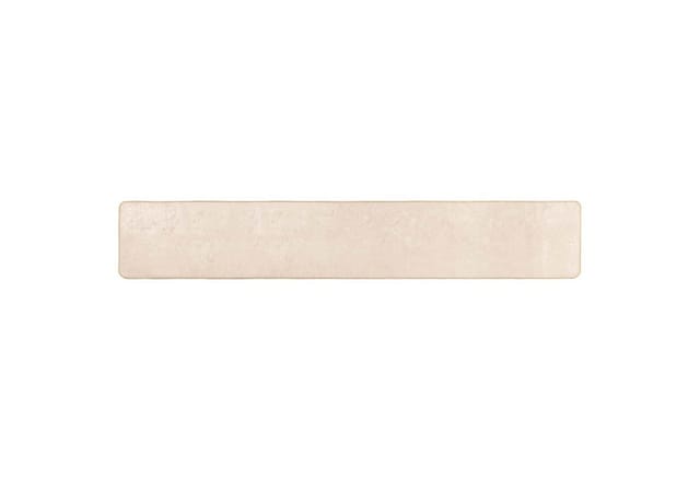 vidaXL Teppichläufer MARSA Creme 250 x 50 cm Polyester und PVC 42023047