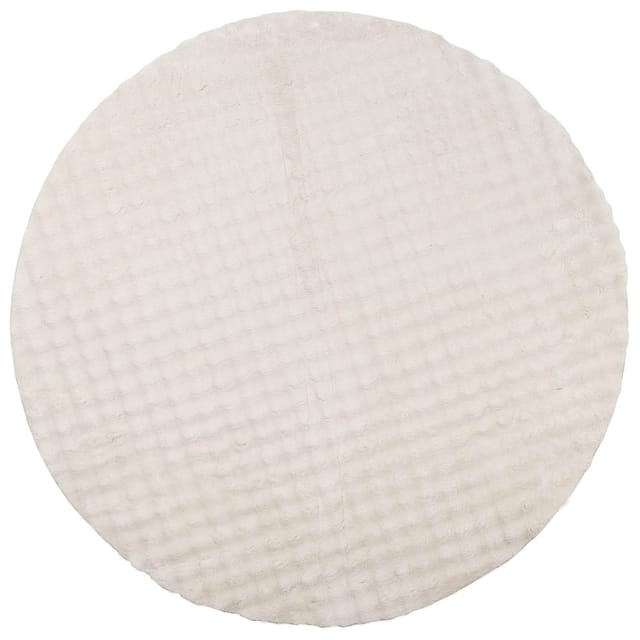 vidaXL Bereichsteppiche Rund SIROLO Beige Ø 120 CM Polyester 42022749