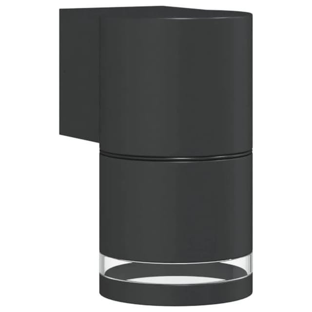 vidaXL Außenwandleuchte Schwarz Aluminiumdruckguss 4006320