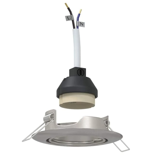 vidaXL Spotlight 12 Stk Silber 9 x 9 x 2,5 cm Metall 4108171