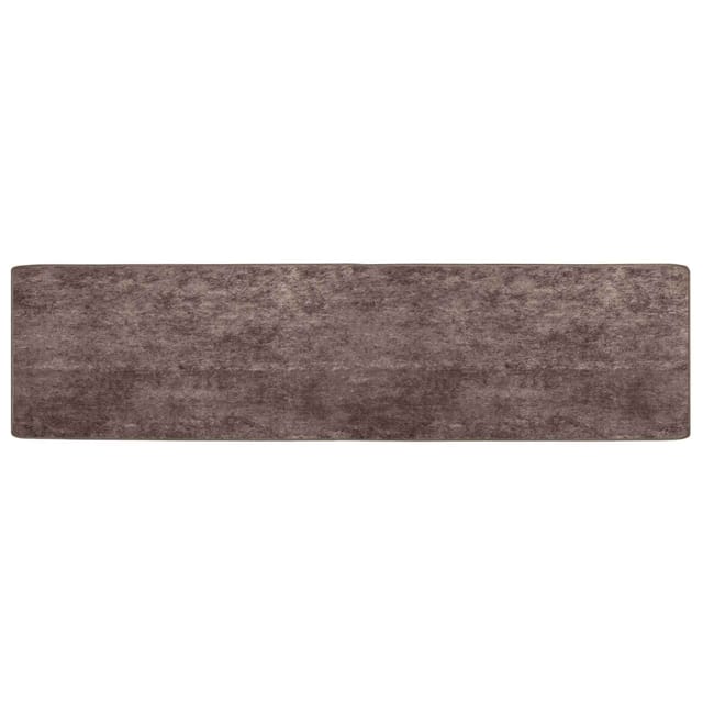 vidaXL Teppichläufer MARSA Grau 200 x 50 cm Polyester und PVC 42023184