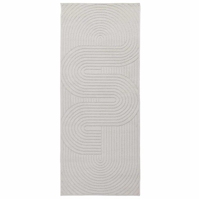 vidaXL Bereichsteppiche PALMERAS Creme 150 x 80 cm Polyester 42022570