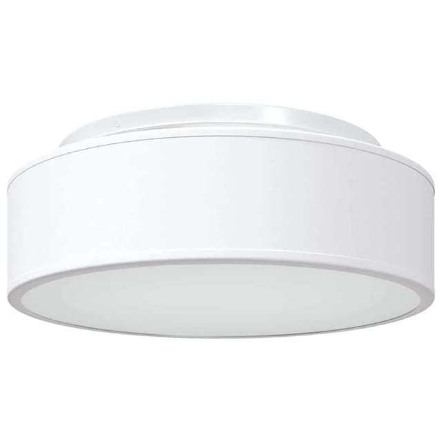 vidaXL Deckenlampe mit Strahlern Weiß 38 x 38 x 13,5 cm Stoff 42001207