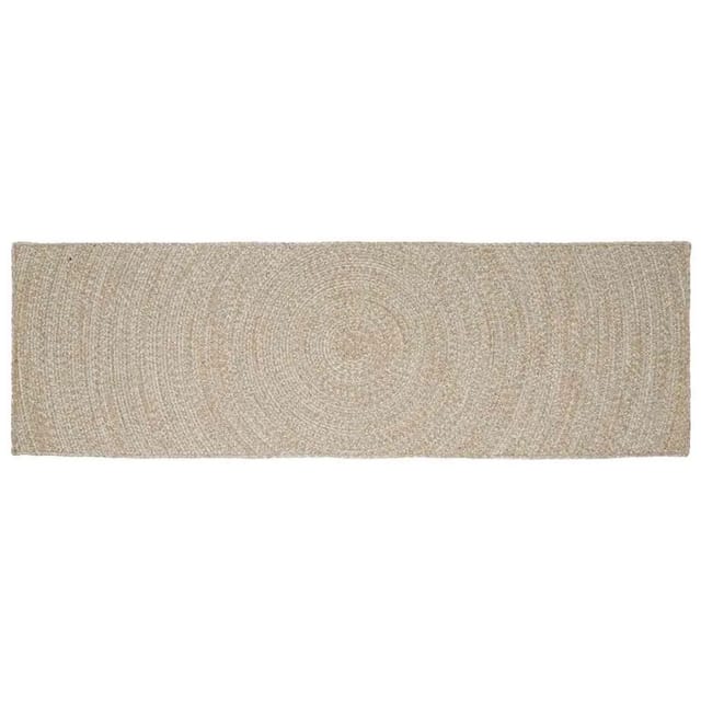 vidaXL Bereichsteppiche Natur und Weiß 80 x 200 cm Jute 42010598