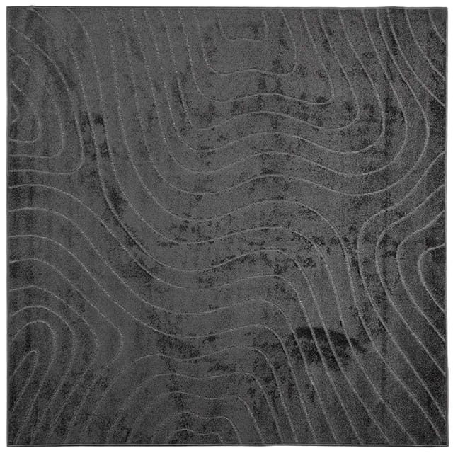 vidaXL Bereichsteppiche PALMERAS Anthrazit 240 x 240 cm Polyester 42022670
