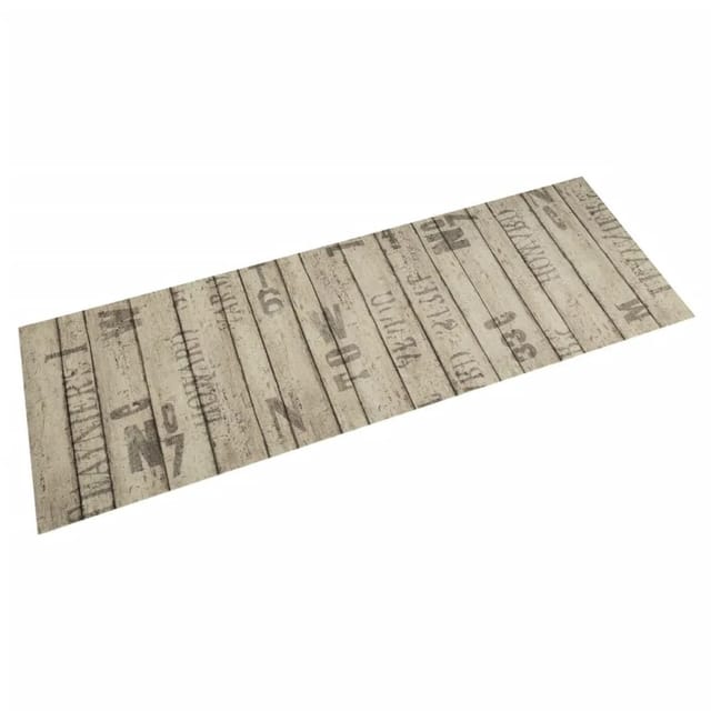vidaXL Küchenteppich Waschbar Zaun 45x150 cm Samt 4005638