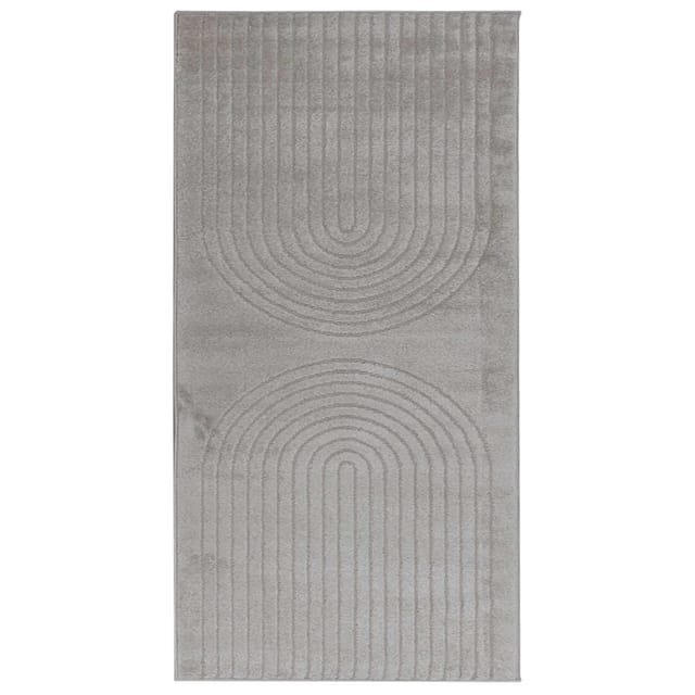 vidaXL Bereichsteppiche Rechtwinklig GALATI Grau 150 x 80 cm Polyester 42022817