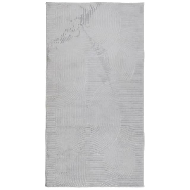 vidaXL Teppich IZA Kurzflor Skandinavischer Look Grau 80x150 cm 375450
