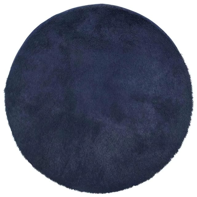 vidaXL Teppich Shaggy Hochflor NAVARRA Marineblau 200x200 cm Polyester 4102923