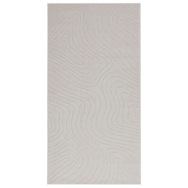 vidaXL Bereichsteppiche PALMERAS Creme 200 x 80 cm Polyester 42022623