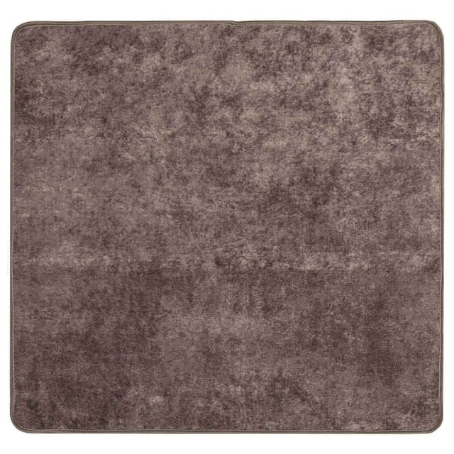 vidaXL Teppichläufer MARSA Grau 100 x 100 cm Polyester und PVC 42023197