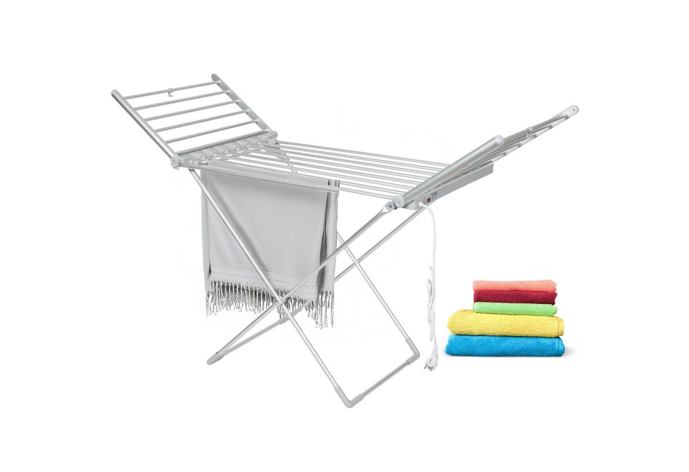 Zilan ZLN-2060 Wäscheständer Elektrisch Beheizbar 12m Aufhängemöglichkeiten Bild 5