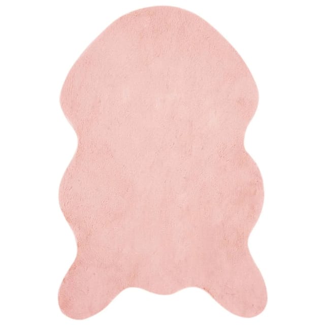vidaXL Rutschfester Kunstfellteppich Olite Rosa 80 x 120 cm Polyester 42021718