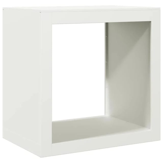 vidaXL Brennholzregal Weiß 60x40x60 cm Stahl 851004