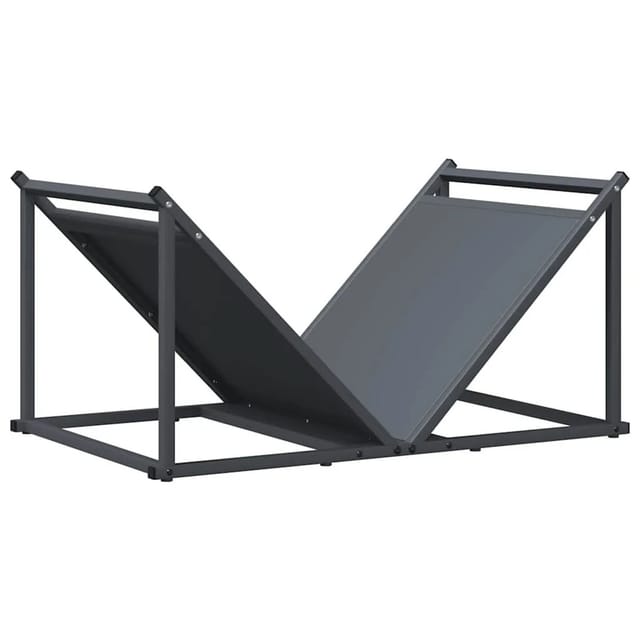 vidaXL Brennholzregal Anthrazit 70x43x34,5 cm Kaltgewalzter Stahl 864175