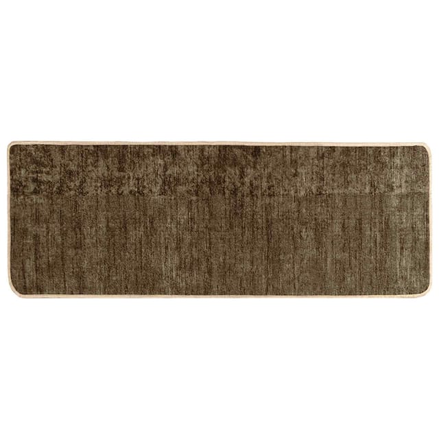 vidaXL Teppichläufer MARSA Waldgrün 250 x 100 cm Polyester und PVC 42023150